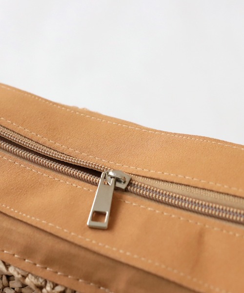 antiqua（アンティカ）の「スクエアかごバッグ（かごバッグ・レディース・ブラウン・FREE）」の14枚目の写真