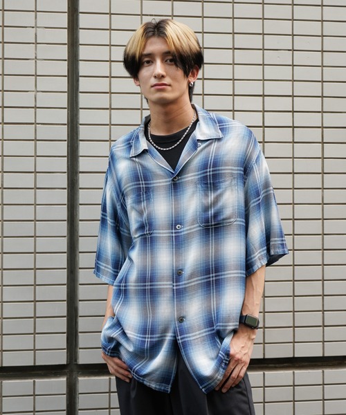 オンブレ オープンカラーシャツ タウンクラフト 60's PENNY'S