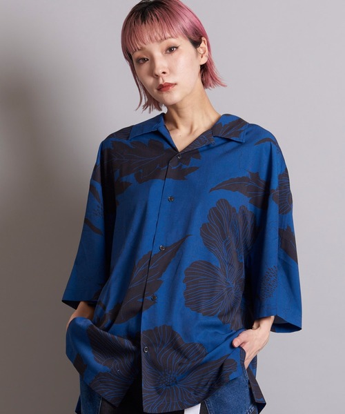 GALLIS ADDICTION（ガリスアディクション）の「GA 総柄S/S SHIRT（シャツ/ブラウス・メンズ・キナリ/ブラック系その他2/ブラック系その他3/ホワイト系その他2/ネイビー/ブラック/ホワイト・FREE）」の7枚目の写真