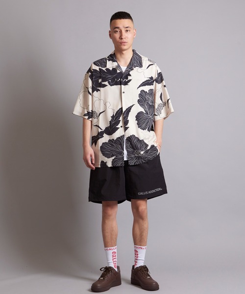 GALLIS ADDICTION（ガリスアディクション）の「GA 総柄S/S SHIRT（シャツ/ブラウス・メンズ・キナリ/ブラック系その他2/ブラック系その他3/ホワイト系その他2/ネイビー/ブラック/ホワイト・FREE）」の16枚目の写真