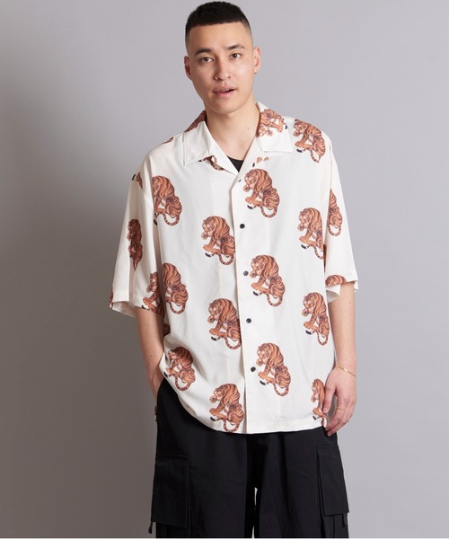 GALLIS ADDICTION（ガリスアディクション）の「GA 総柄S/S SHIRT（シャツ/ブラウス・メンズ・キナリ/ブラック系その他2/ブラック系その他3/ホワイト系その他2/ネイビー/ブラック/ホワイト・FREE）」の22枚目の写真