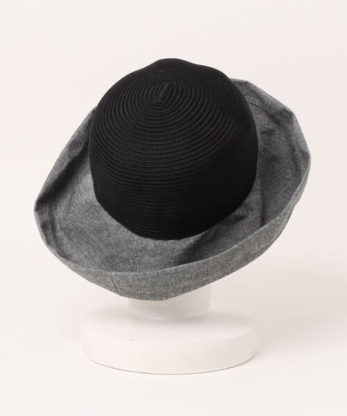 Petit Honfleur（プチオンフルール）の「切替ハット（ハット・レディース・ベージュ/ブラック・フリー）」の3枚目の写真