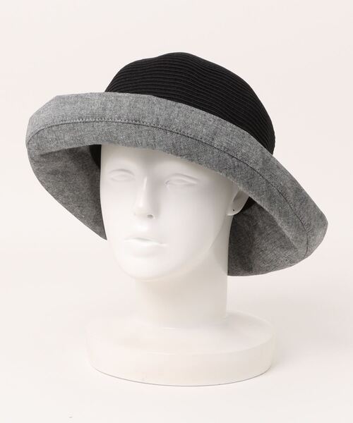 Petit Honfleur（プチオンフルール）の「切替ハット（ハット・レディース・ベージュ/ブラック・フリー）」の10枚目の写真
