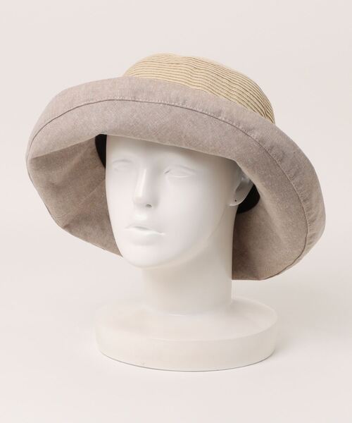 Petit Honfleur（プチオンフルール）の「切替ハット（ハット・レディース・ベージュ/ブラック・フリー）」の12枚目の写真