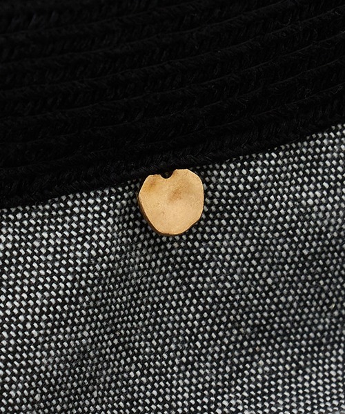 Petit Honfleur（プチオンフルール）の「切替ハット（ハット・レディース・ベージュ/ブラック・フリー）」の6枚目の写真