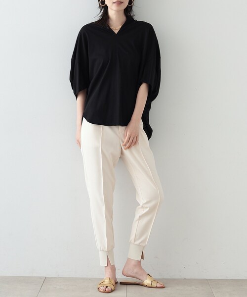 GALLEST(ギャレスト)の「◆ピンタックスリットジョガーパンツ(その他パンツ・レディース・アイボリー/ブラック/グレー・36/38/40)」の20枚目の写真