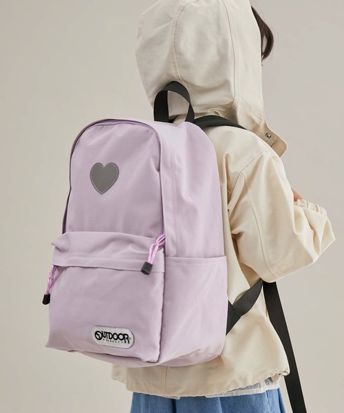 OUTDOOR PRODUCTS(アウトドアプロダクツ)の「【KIDS】【OUTDOOR PRODUCTS/アウトドアプロダクツ別注】リフレクター付リュック 16L(バックパック/リュック・キッズ・グリーン系その他/ラベンダー・FREE)」の4枚目の写真