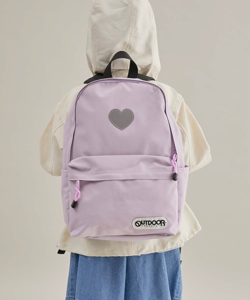 OUTDOOR PRODUCTS(アウトドアプロダクツ)の「【KIDS】【OUTDOOR PRODUCTS/アウトドアプロダクツ別注】リフレクター付リュック 16L(バックパック/リュック・キッズ・グリーン系その他/ラベンダー・FREE)」の6枚目の写真
