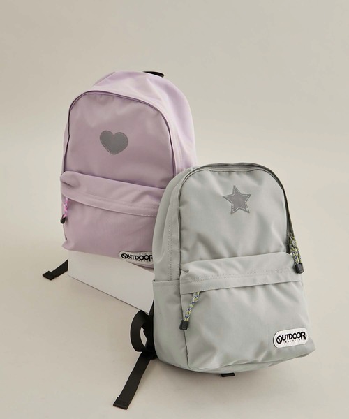 OUTDOOR PRODUCTS(アウトドアプロダクツ)の「【KIDS】【OUTDOOR PRODUCTS/アウトドアプロダクツ別注】リフレクター付リュック 16L(バックパック/リュック・キッズ・グリーン系その他/ラベンダー・FREE)」の3枚目の写真