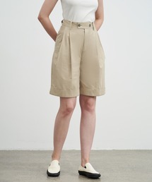 パンツ 「 EKCOOKIES 」ダブルウエストハーフパンツ EKCOOKIES（イーケークッキーズ）の「 ユニセックス  EKCOOKIES