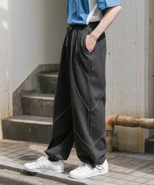 ALAND(エーランド)の「3.3 Field Trip/ステッチパンツ(スウェットパンツ・メンズ・ブラック/グレー・FREE)」の20枚目の写真