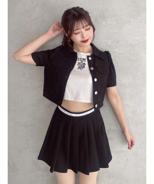 EATME（イートミー）の「ウエストロゴプリーツスカート（スカート・レディース・ブラック/ブラウン/アイボリー・SMALL/MEDIUM）」の17枚目の写真