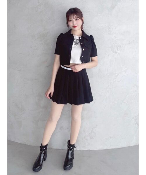 EATME（イートミー）の「ウエストロゴプリーツスカート（スカート・レディース・ブラック/ブラウン/アイボリー・SMALL/MEDIUM）」の19枚目の写真