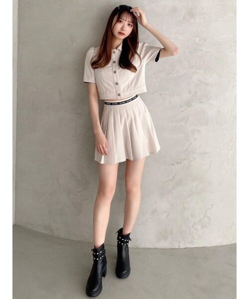 EATME（イートミー）の「ウエストロゴプリーツスカート（スカート・レディース・ブラック/ブラウン/アイボリー・SMALL/MEDIUM）」の21枚目の写真