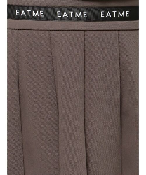 EATME（イートミー）の「ウエストロゴプリーツスカート（スカート・レディース・ブラック/ブラウン/アイボリー・SMALL/MEDIUM）」の4枚目の写真