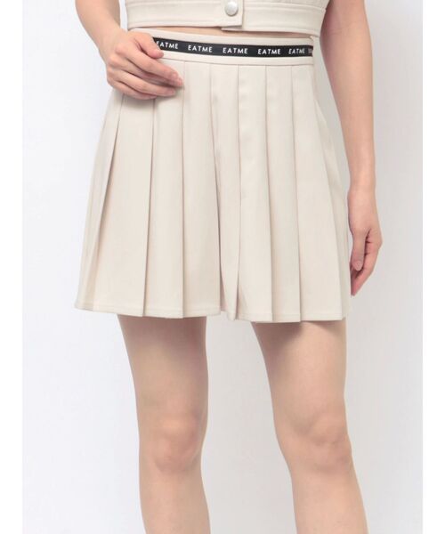 EATME（イートミー）の「ウエストロゴプリーツスカート（スカート・レディース・ブラック/ブラウン/アイボリー・SMALL/MEDIUM）」の8枚目の写真