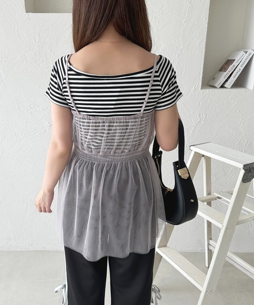 チュールビスチェセットTシャツ セール】 チュールビスチェセットTシャツ （Tシャツ）｜GALLEST