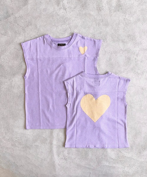 BIG FIELD（ビッグフィールド）の「モチーフフットボールTee（90～150cm）（Tシャツ/カットソー・キッズ・チャコール/ラベンダー/ライム/オフホワイト・90/100/110/120/130/140/150）」の4枚目の写真