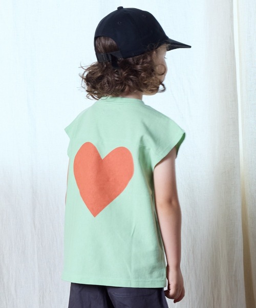 BIG FIELD（ビッグフィールド）の「モチーフフットボールTee（90～150cm）（Tシャツ/カットソー・キッズ・チャコール/ラベンダー/ライム/オフホワイト・90/100/110/120/130/140/150）」の3枚目の写真