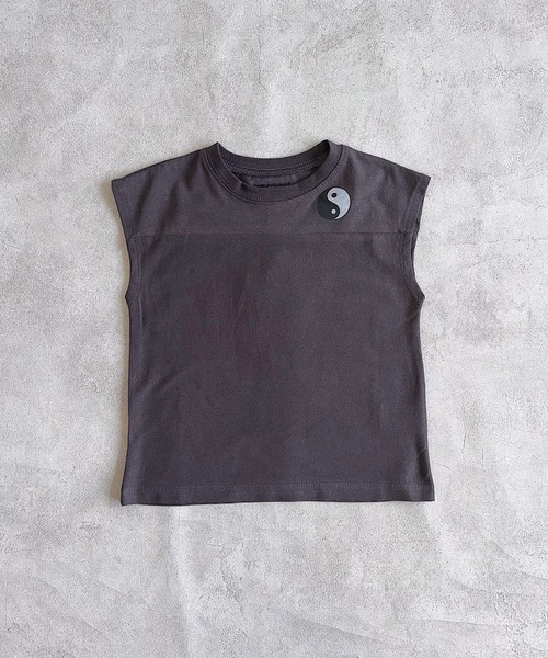BIG FIELD（ビッグフィールド）の「モチーフフットボールTee（90～150cm）（Tシャツ/カットソー・キッズ・チャコール/ラベンダー/ライム/オフホワイト・90/100/110/120/130/140/150）」の11枚目の写真