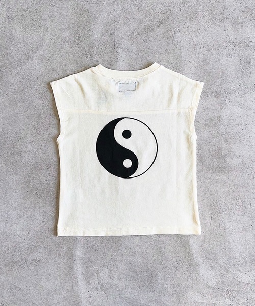 BIG FIELD（ビッグフィールド）の「モチーフフットボールTee（90～150cm）（Tシャツ/カットソー・キッズ・チャコール/ラベンダー/ライム/オフホワイト・90/100/110/120/130/140/150）」の17枚目の写真