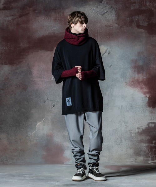 glamb（グラム）の「Half Sleeves Turtle Neck Knit / ハーフスリーブ 
