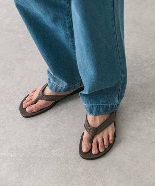 URBAN RESEARCH DOORS（アーバンリサーチドアーズ）の「Made in Japan トングサンダル（サンダル・メンズ・ベージュ系その他/ブラック・MEDIUM/LARGE）」の13枚目の写真