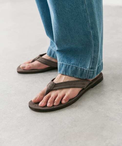 URBAN RESEARCH DOORS（アーバンリサーチドアーズ）の「Made in Japan トングサンダル（サンダル・メンズ・ベージュ系その他/ブラック・MEDIUM/LARGE）」の12枚目の写真