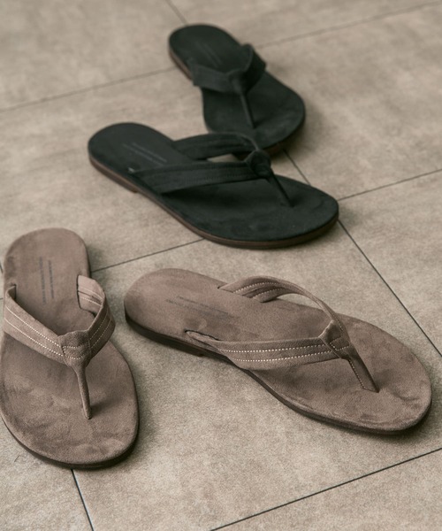 URBAN RESEARCH DOORS（アーバンリサーチドアーズ）の「Made in Japan トングサンダル（サンダル・メンズ・ベージュ系その他/ブラック・MEDIUM/LARGE）」の10枚目の写真