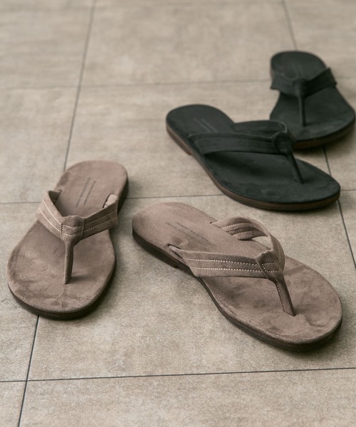 URBAN RESEARCH DOORS（アーバンリサーチドアーズ）の「Made in Japan トングサンダル（サンダル・メンズ・ベージュ系その他/ブラック・MEDIUM/LARGE）」の9枚目の写真