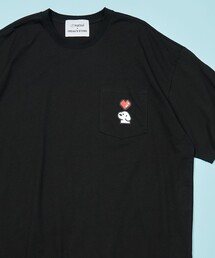 FREAK'S STORE | matsui×FREAK'S STORE/マツイ×フリークスストア 別注 「Pixel&dog1」 ワンポイント クルーネック半袖ポケットTシャツ(Tシャツ/カットソー)