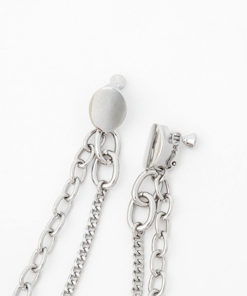 HARE（ハレ）の「デザインチェーンイヤリング(HARE)（イヤリング・レディース・シルバー・FREE）」の9枚目の写真