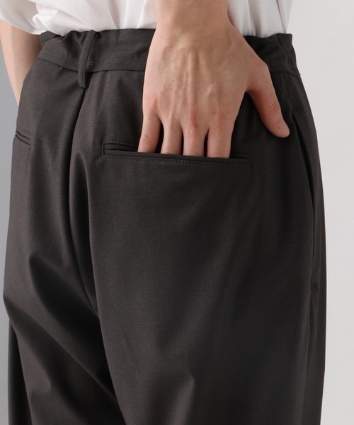 HARE(ハレ)の「【SET UP対応】ニーカットオフトラウザー(HARE)(スラックス・メンズ・ブラック/グレー・FREE)」の16枚目の写真