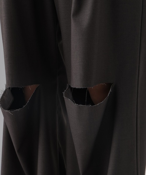 HARE(ハレ)の「【SET UP対応】ニーカットオフトラウザー(HARE)(スラックス・メンズ・ブラック/グレー・FREE)」の20枚目の写真