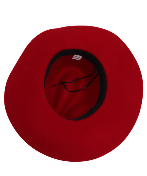 fifth（フィフス）の「ウール中折れツバ広リボンベルトハット（ハット・レディース・ブラック/ボルドー・FREE）」の3枚目の写真