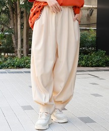 ピーチスキンエッグタックパンツ