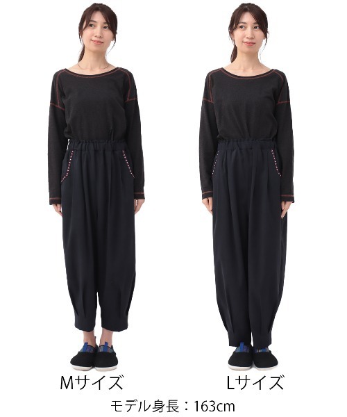 チチカカ（チチカカ）の「ピーチスキンエッグタックパンツ（その他パンツ・レディース・ベージュ/アイボリー/カーキ/ネイビー/オリーブ/グリーン/ボルドー/マスタード・LARGE/MEDIUM）」の10枚目の写真