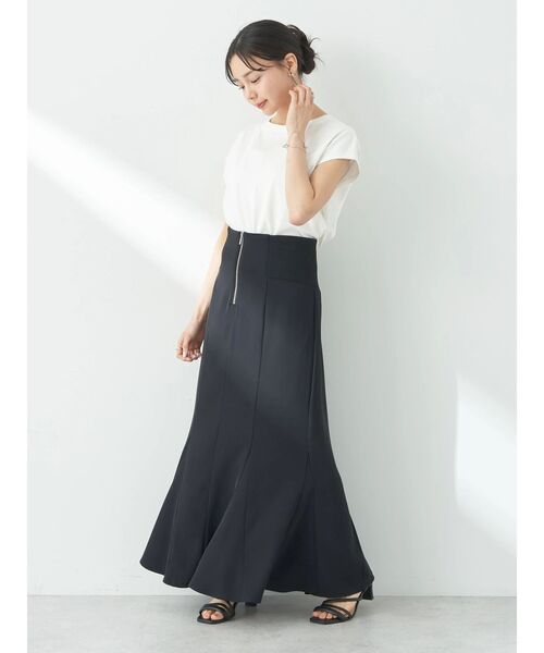 earth music&ecology(アースミュージックアンドエコロジー)の「フレンチT(Tシャツ/カットソー・レディース・ブラック/オフホワイト/ベージュ/ブラウン・S/M)」の22枚目の写真