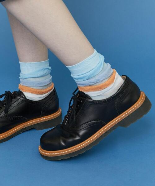 FRAPBOIS(フラボア)の「フリルソックス(ソックス/靴下・レディース・ブラック/ネイビー/サックスブルー・FREE)」の10枚目の写真