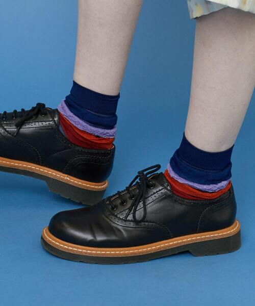 FRAPBOIS(フラボア)の「フリルソックス(ソックス/靴下・レディース・ブラック/ネイビー/サックスブルー・FREE)」の6枚目の写真