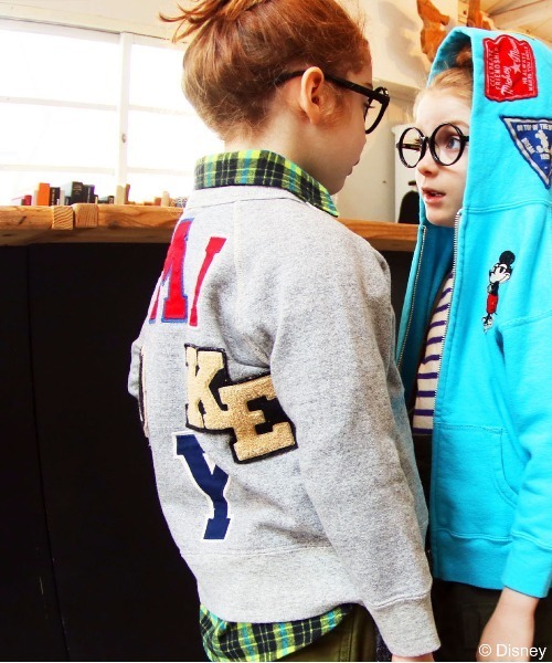 【セール】Vintage Fleece MICKEY Patch Sweatshirt（スウェット）｜DENIM DUNGAREE（デニムダンガリー）