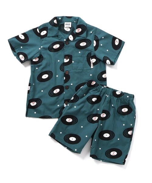 BREEZE（ブリーズ）の「【リンク・上下セット】3柄セットアップ（セットアップ・キッズ・アイボリー/ストライプ/グリーン・80/90/100/120/110/130/140）」の2枚目の写真