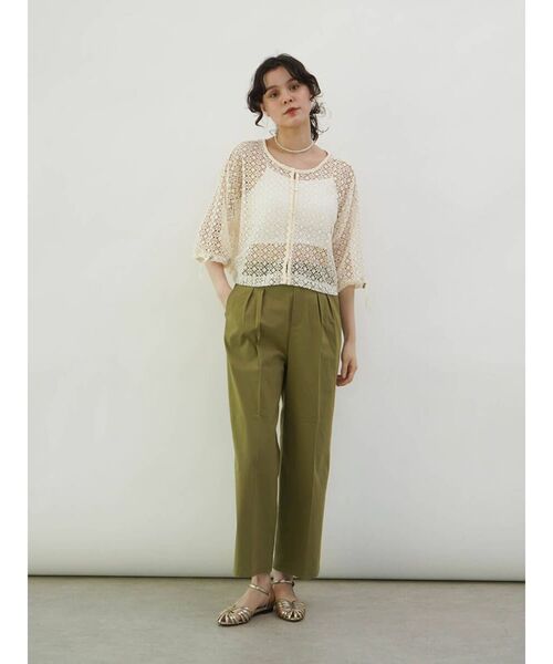 【セール】Tuck chino pants（チノパンツ）｜YORT/FIKA./:ETHROF（ヨートフィーカイーサオブ）