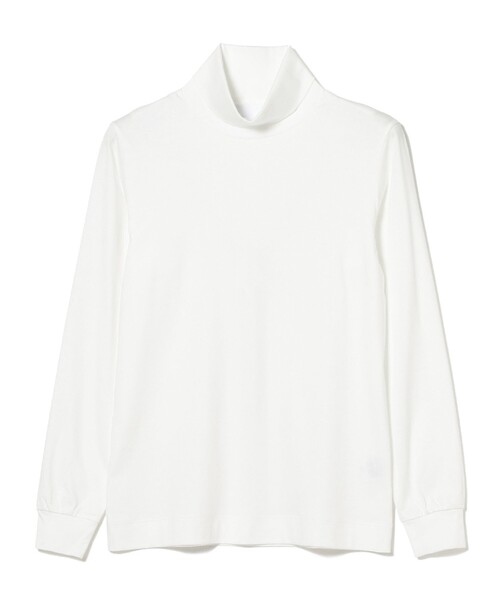 International Gallery BEAMS（インターナショナルギャラリービームス）の「SLOANE / スーピマコットン タートルネックカットソー（Tシャツ/カットソー・メンズ・オフホワイト/ホワイト系その他2/ネイビー/オレンジ系その他5/ブラック・2/3/5/4）」の2枚目の写真