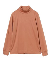 新品未使用　PINORE42サイズ　オレンジ タートルネックカットソー JANJAM カップ付きカットソー 大きいサイズ レディース 長袖