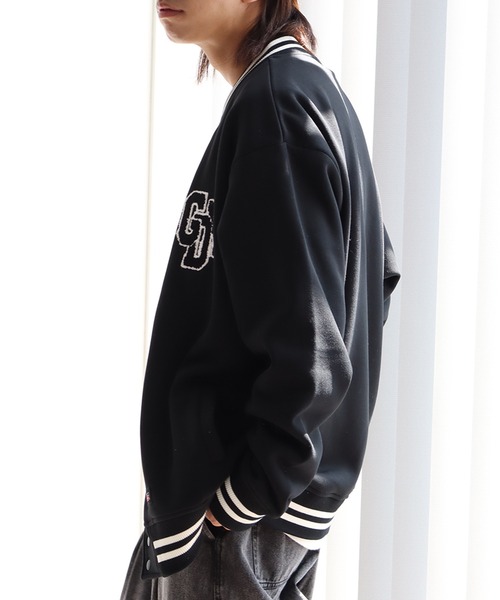 Dickies（ディッキーズ）の「【GENUINE DICKIES/ジェニュインディッキーズ】 裏起毛 サガラ刺繍 スタジャン（スタジャン・メンズ・ブラック系その他/ブラック/グリーン系その他・M/XL/L）」の11枚目の写真