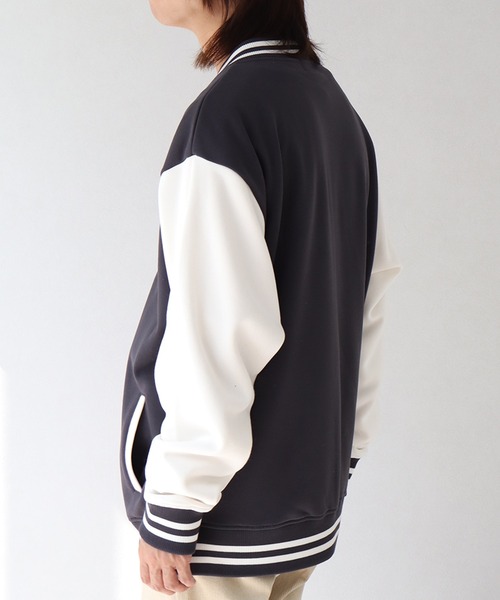 Dickies（ディッキーズ）の「【GENUINE DICKIES/ジェニュインディッキーズ】 裏起毛 サガラ刺繍 スタジャン（スタジャン・メンズ・ブラック系その他/ブラック/グリーン系その他・M/XL/L）」の16枚目の写真
