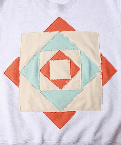 amok（アモク）の「PATCHWORK DETAIL NO SLEEVE（スウェット・メンズ・ブラック/ホワイト・S/M/L）」の14枚目の写真