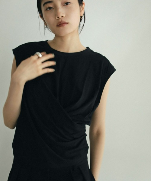 Tシャツ(半袖/袖なし) anuke Drape Cut Tanktop セール】Drape Cut Tanktop（タンクトップ）｜anuke（アンヌーク