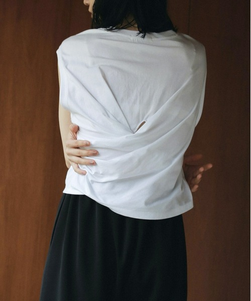 Tシャツ(半袖/袖なし) anuke Drape Cut Tanktop セール】Drape Cut Tanktop（タンクトップ）｜anuke（アンヌーク